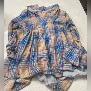 Free people multi colored flannel shirt. Size xs. From free people.